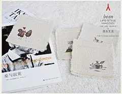 源本生活杯垫帆布杯垫手工创意杯垫布艺杯垫之插画系列-淘宝网