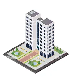 城市建筑   - 源文件下载【酷图网】城市建筑,塔吊建筑工地,立体空间插画,立体空间,城市社区插画,城市插画,社区插画,城市街道,高楼大厦,楼房,住宅区,小区楼房,城市社区,医院