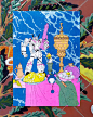 anime evangelion Ghibli Gundam MAcross mazinger Pokemon Riso risograph still life