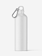 Aluminum water bottle mockup / matt