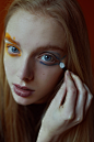 Blind Self Make-up : Girl who does her own make up without a mirror.Photography: Marta BevacquaModel: Alexandra @ City Models