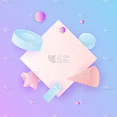 三维矢量逼真的基本构成。