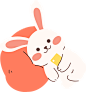 可爱兔子日常春节插画-躺平的兔子
商用自行购买，来源：https://www.canva.cn/icons/search/