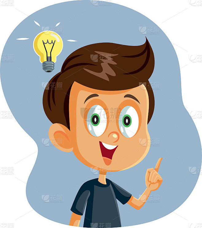 Little Boy Having a Clever Idea