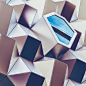 The Hive : Metal facade of a shopping mall in Dresden, Germany.