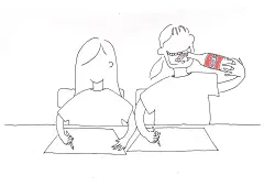 夏天，数学作业 and that bottle of soda drink
（1）