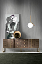 The London Collection Modern Veneered Designer Buffet Sideboard is simply stunning. A low contemporary structure, with striking lines and statement detailing. Offering superb style and focus to distinguished interiors. Made by the finest furniture makers 