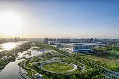 西安灞桥国际会展中心航拍图片下载