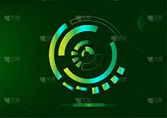 圆技术数字图标按钮符号符号孤立与抽象背景墙纸图形设计未来向量和插图EPS10