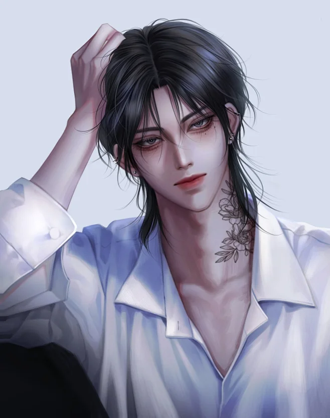 o3o_s2_chu图片_手绘现代美男图片素材-花瓣网