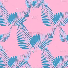 鸡尾酒,式样,四方连续纹样,棕榈叶,清新,纺织品,壁纸,自然美,春天,植物