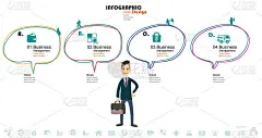 手绘信息图步骤。矢量插图。存货插图时间轴-视觉援助，信息图，绘图-活动，历史