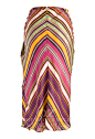 OZ奥芝 RL 劳伦 真丝条纹印花 热带斜裹式半裙 半身裙 原创 设计 新款 2013 正品 代购  英国