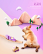 创意可爱的小狗宠物医院广告海报模板套装 