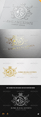 王房地产标志V1 -波峰标志模板King Real Estate Logo V1 - Crests Logo Templates冒险、动物、动物、品牌、商业、咖啡馆,俱乐部,波峰,嵴标志,设计师,家庭,酒店,房子,人,身份,王,狮子,户外,人,房地产,房地产,旅游胜地,餐厅,岩石,皇家,安全,工作室,老虎,贵宾,视觉识别 adventure, animal, animals, branding, business, cafe, club, crest, crest logo, designer, home