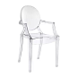 Ghost chair幽灵椅魔鬼椅透明椅子个性现代简约咖啡水晶塑料餐椅-淘宝网