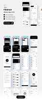 #APP模板#
金融加密电子钱包银行app ui界面设计源文件模板