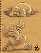Baby Elephant Studies, Vipin Jacob : Art and Expression Studies