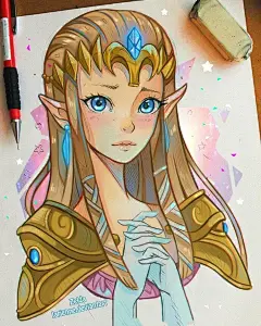 画师yiingko的马克笔手绘插画作品欣赏