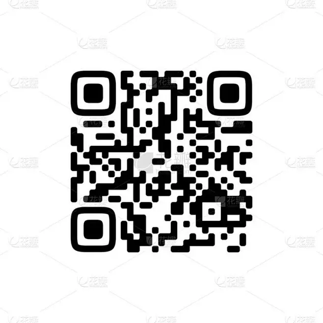 基于白背景隔离的智能手机扫描矢量QR代码示例.图片_商业产品-素材图片素材-花瓣网