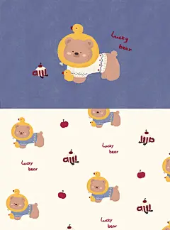 ins可爱卡通小熊ipad壁纸分享 - 小红书