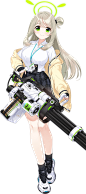Anime 850x1922 blue archive anime girls anime Girl With Weapon gun transparent background