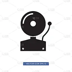 告警警告图标矢量插图