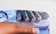 修指甲,部分,背景分离,长的,手,拿着,幸福,美容