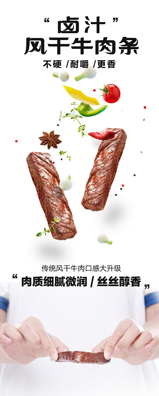 【三只松鼠_风干牛肉条500g/箱】零食...
