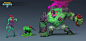 Puzzle Raiders: Zombies, Anton Dimitryuk : Zombies for Puzzle Raiders project.
