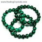 Crystal Bracelets - Malachite Round Bead Bracelet- Malachite - Healing Crystals