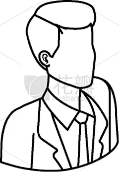 男商人,高雅,性格,头像,分离着色,商务,商务人士,人,男人