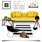 Black, yellow and wood