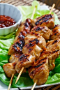 Dakkochi Chicken Skewers with Garlic and Brown Sugar. Yum!  http://vipsaccess.com/luxury-hotels-caribbean.html