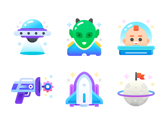 Space Flat Icons
by ...