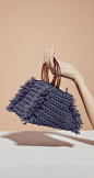 Carolina Santo Domingo Fall/Winter 2018 | Moda Operandi : In just a handful of years, her name has become synonymous with “It bag”. For fall, the L.A. designer debuts a roomy shearling tote and new evening silhouettes, including a handwoven metallic bag w