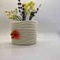 I can even do out there! #wool #woolpot #pot #flowerpot #slowmade #jamjar #flowers #slowmade #handmade #lovewool #choosewool