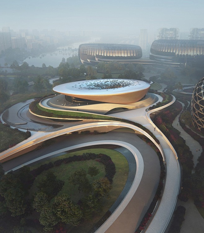 成都独角兽岛总体规划首座建筑即将完工 /...