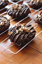 Chocolate Turtle Thumbprint Cookies