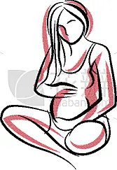 自然美,举起手,女性,形状,父母,怀孕,绘制,希望,坐