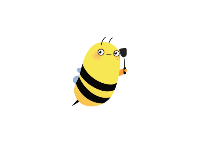 Bee with fly