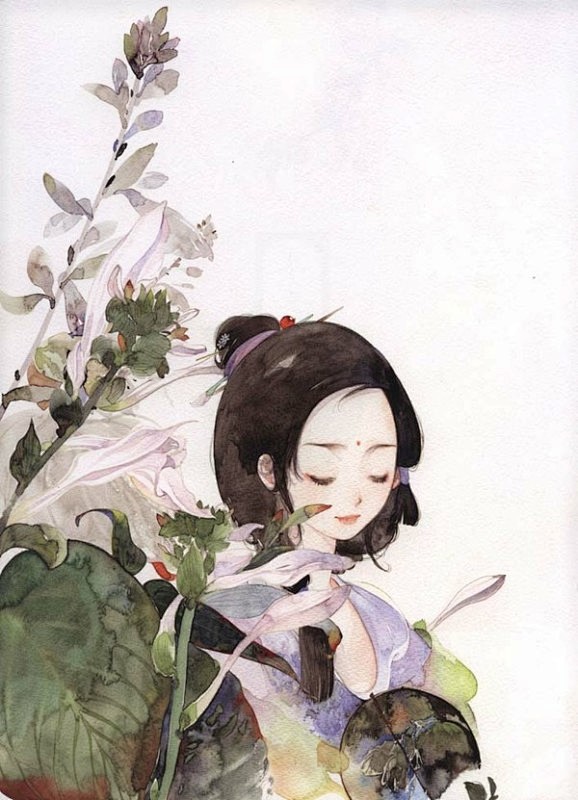 #水彩# #中国风# #手绘#