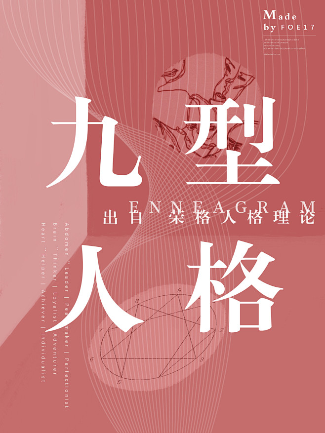 九型人格海报平面设计