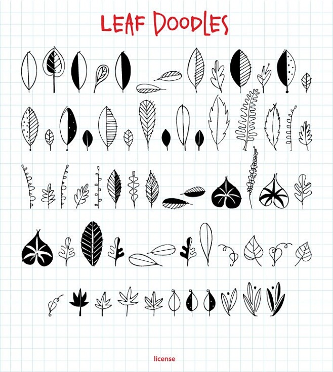 Leaf doodles