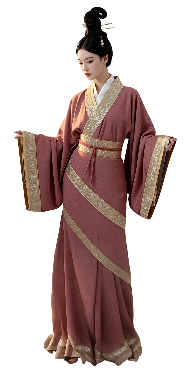 战国，汉服，战国袍仕女02-花瓣网