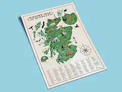 全新苏格兰威士忌地图：2025 年版（A3 艺术印刷品）图片 1