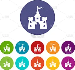 建筑业,城堡,彩色图片,国际著名景点,过去,砖,童话故事,豪宅,布置