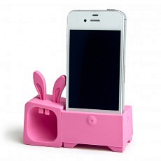 iPhone4/4S兔子造型不插电扩音架...