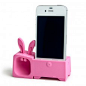 iPhone4/4S兔子造型不插电扩音架-粉色
