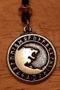 ODIN Wolves Necklace Pendant Norse Viking Yin Yang Amulet Wolf Warrior Talisman: 